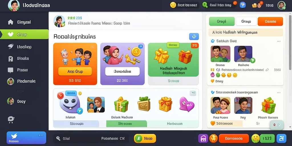 koplo77 - Screenshot menunjukkan interaksi multiplayer yang seru.